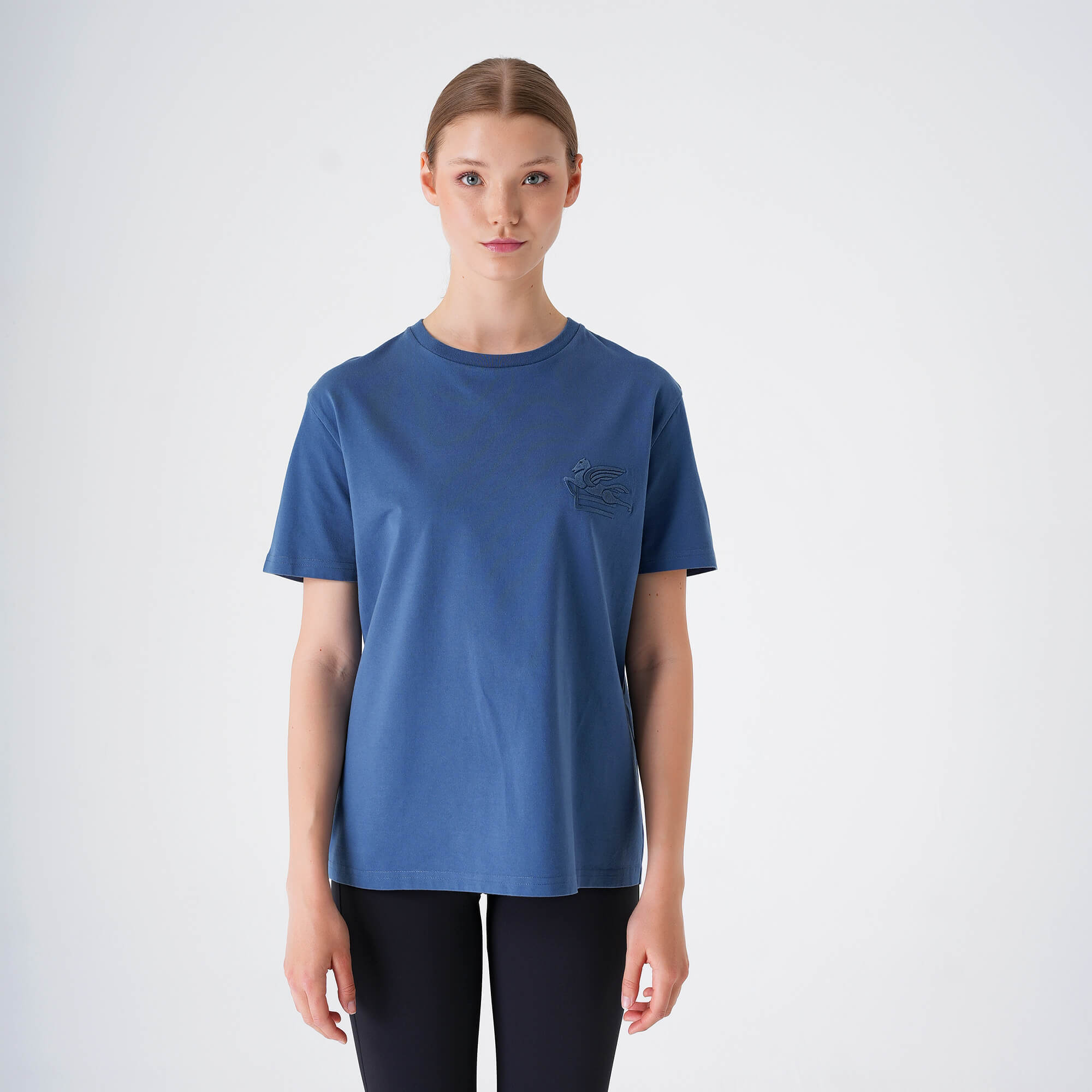 Etro - Navy Blue Icon Logo Cotton T-shirt